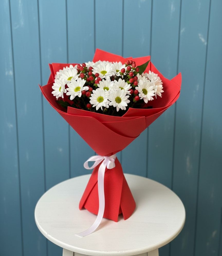 Букет цветов из: Хризантемы в Долиновке