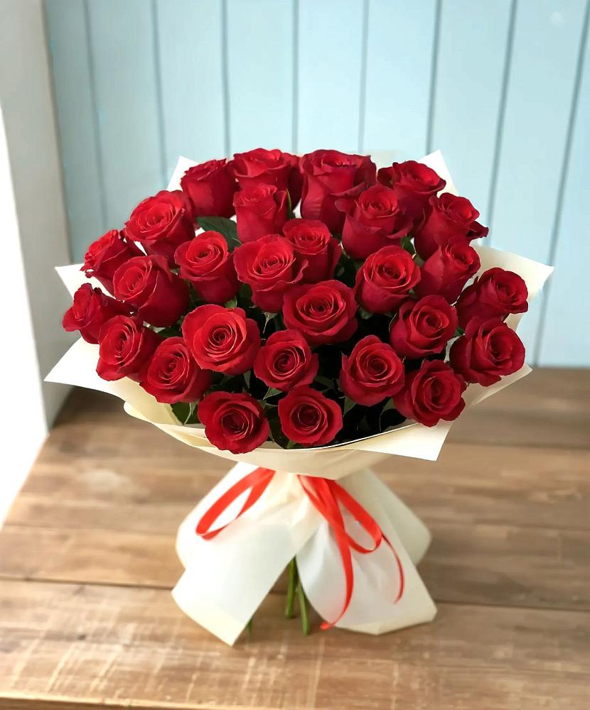 Букет 29 Красных роз в Долиновке