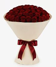 Букет 101 Бордовая роза Блэк Бакарра в Долиновке