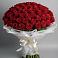 Букет 101 Красная роза Блэк Мэджик в Долиновке