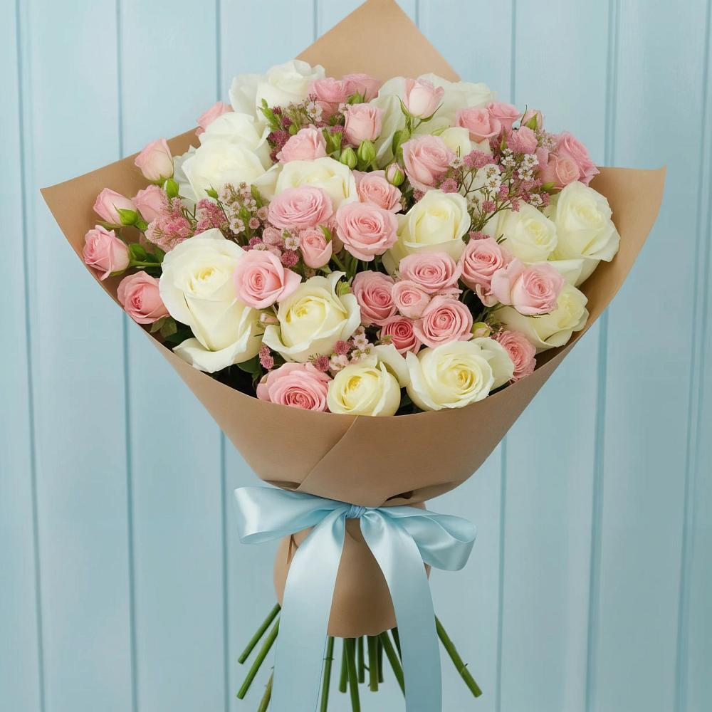 Букет цветов из: Розы в Долиновке