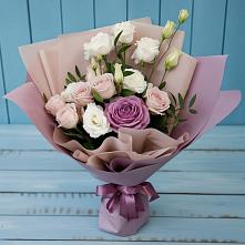 Букет цветов из:  Розы и Лизиантусы #REPLACE_PRED# Долиновке