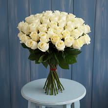 Букет 51 Белая роза Эдлесс Лав #REPLACE_PRED# Долиновке