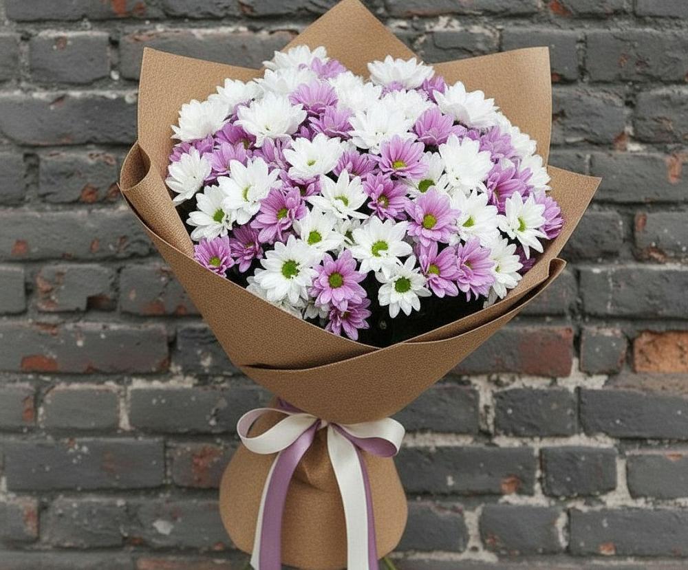 Букет цветов из: Хризантемы в Долиновке