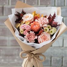 Букет цветов из:  Гвоздики, Хризантемы и Розы #REPLACE_PRED# Долиновке