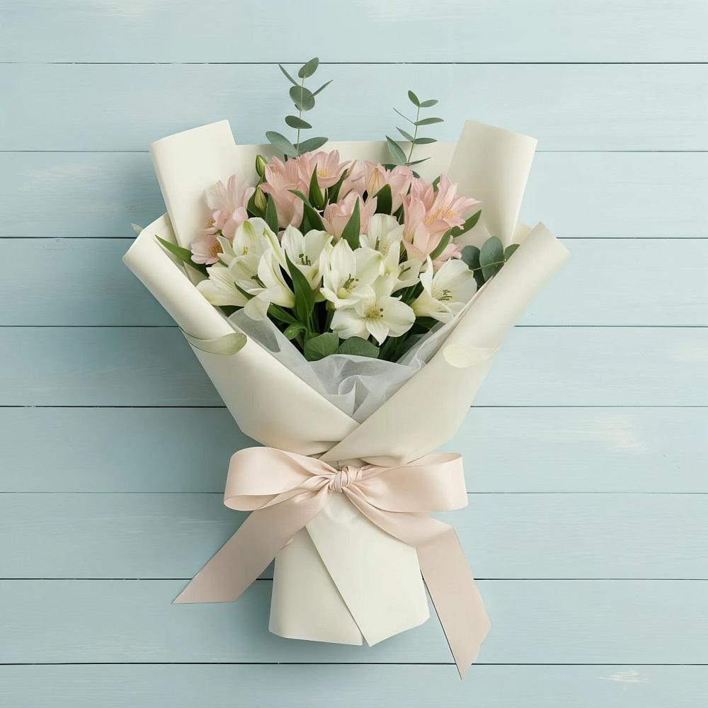 Букет цветов из: Альстромерии в Долиновке